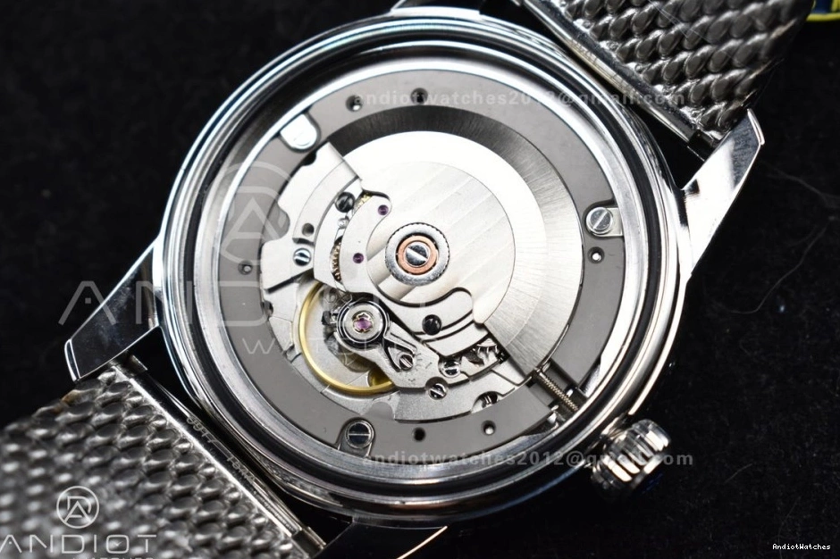 Blue and Bezel RG Dial SuperOcean BLSF A Heritage Ceramic WaterResistant 1172 SS II Bezel Mesh Bracelet 42mm Blue on 1118